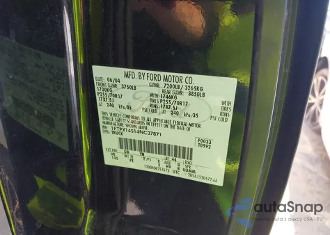 2004 Ford F-150 Fx4/Lariat/Xl/Xlt z USA, uszkodzony, nr VIN 1FTPX14514NC37871